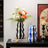 Hand-Painted Striped Ceramic Vase