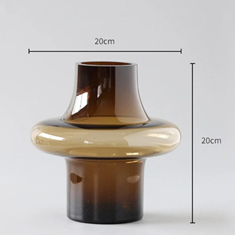 Nordic Minimalist Glass Bottle Vase