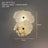 Sculptural Marble Copper Wall Sconce