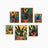 Black Cat in Plant Pot Art Print