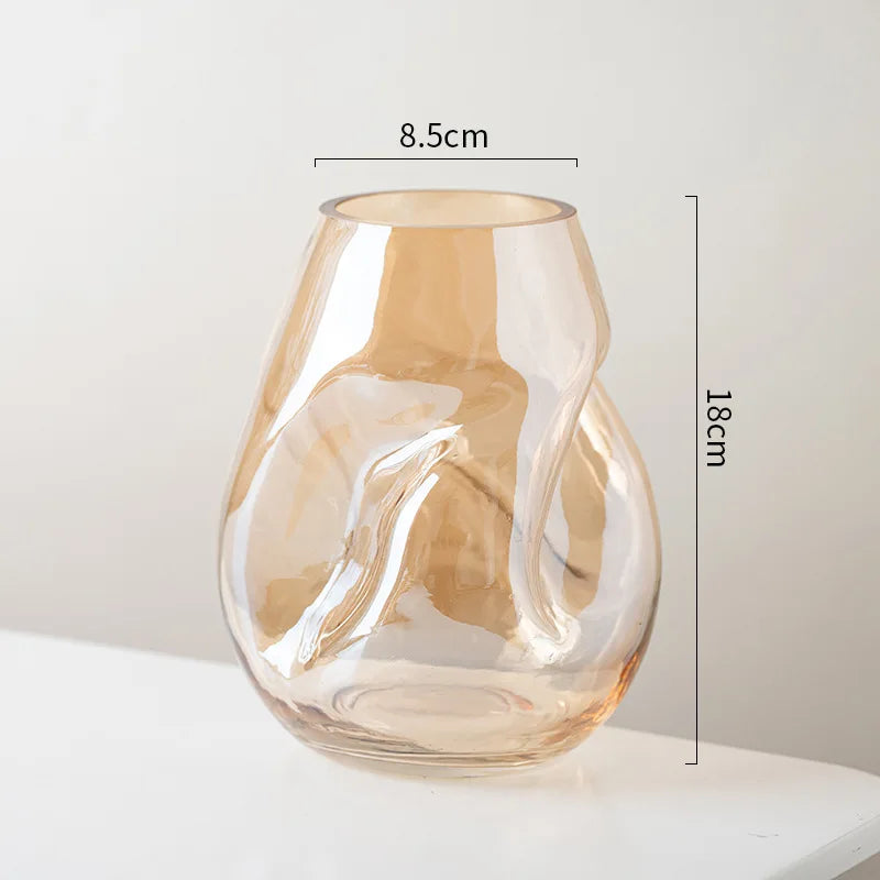 Stained Glass Sculptural Vase