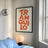 Retro Boho Typography Art Print