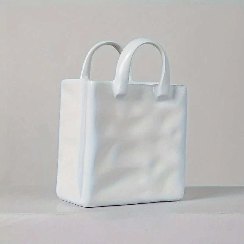 Handbag Shape Ceramic Vase
