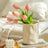 Cream Irregular Statement Vase