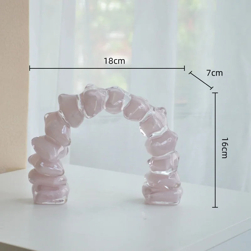Geometric Glass Arch Sculpture