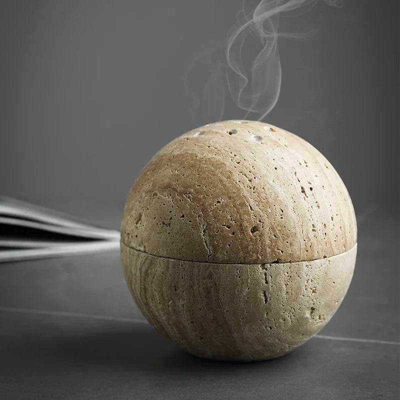 Marble Sphere Incense Burner