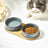 Elevated Ceramic Cat Bowl