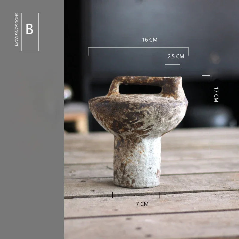 Rustic Clay Pottery Vase