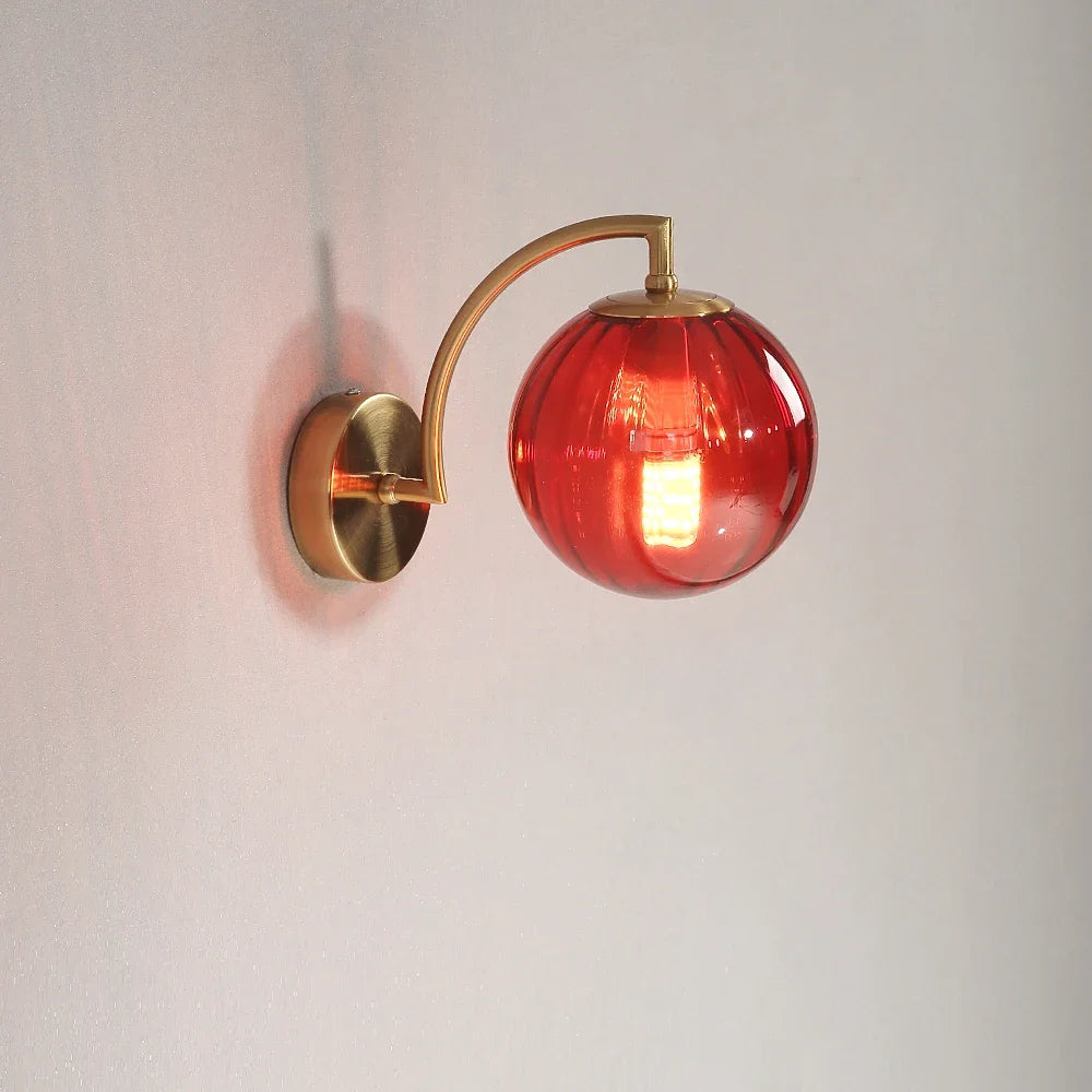 Colorful Glass LED Wall Sconce