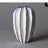 White Geometric Ceramic Art Vase