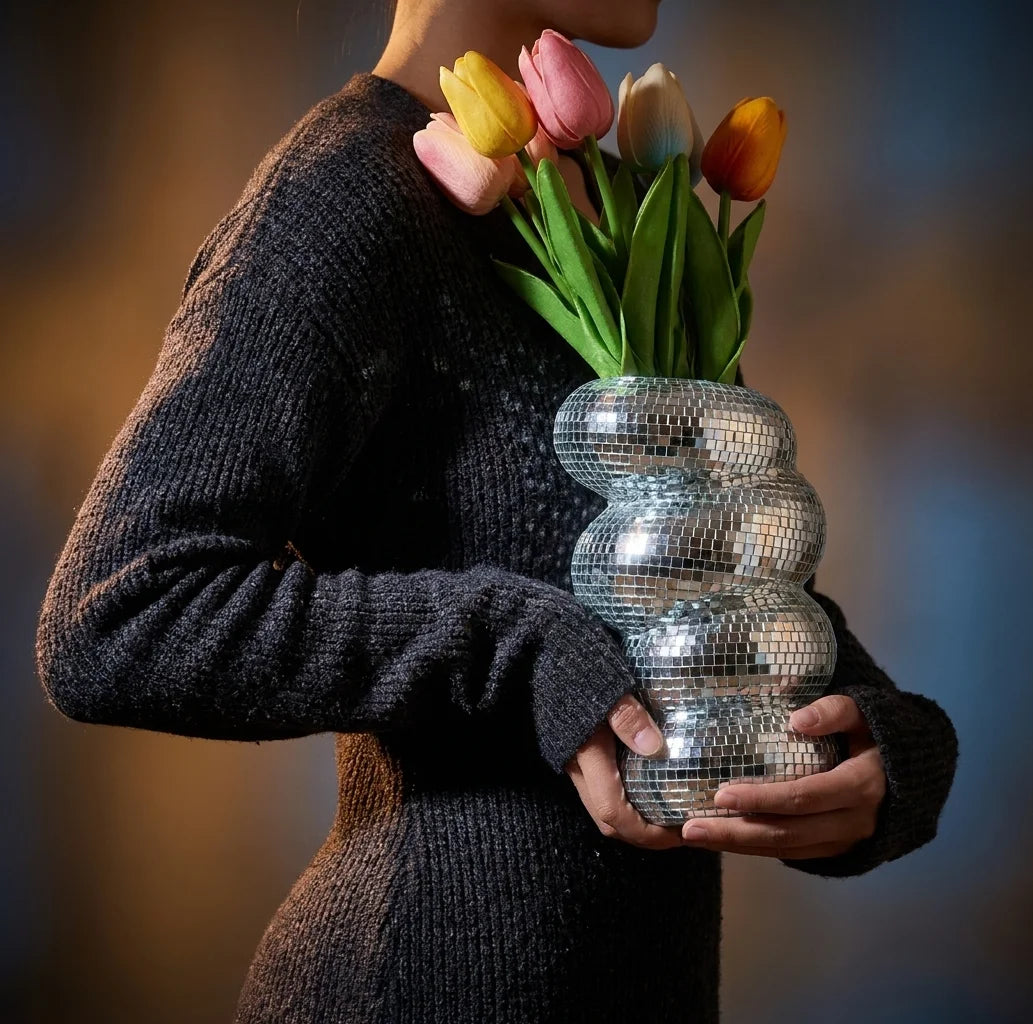 Disco Spiral Planter Vase
