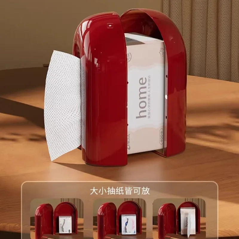 Decorative Oval Pull-Out Tissue Box