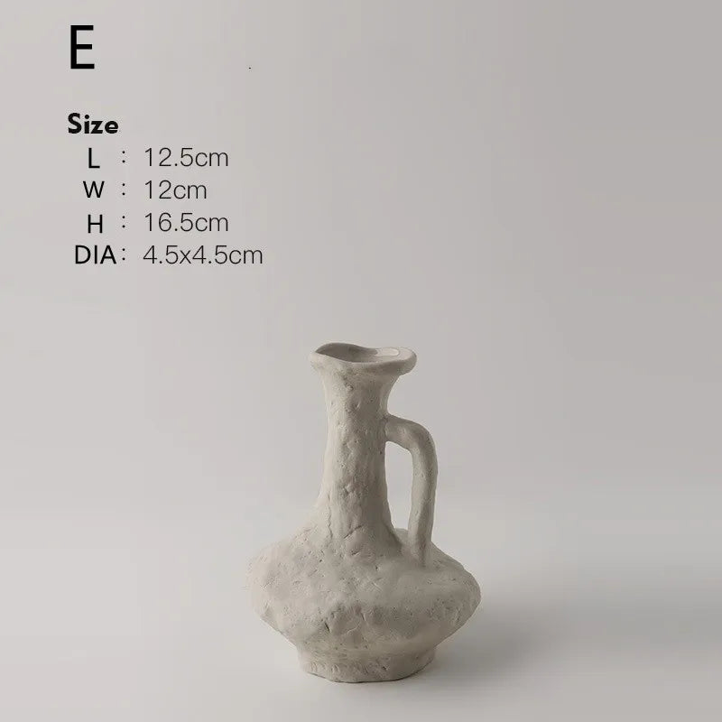 Nordic White Ceramic Hydroponic Vase