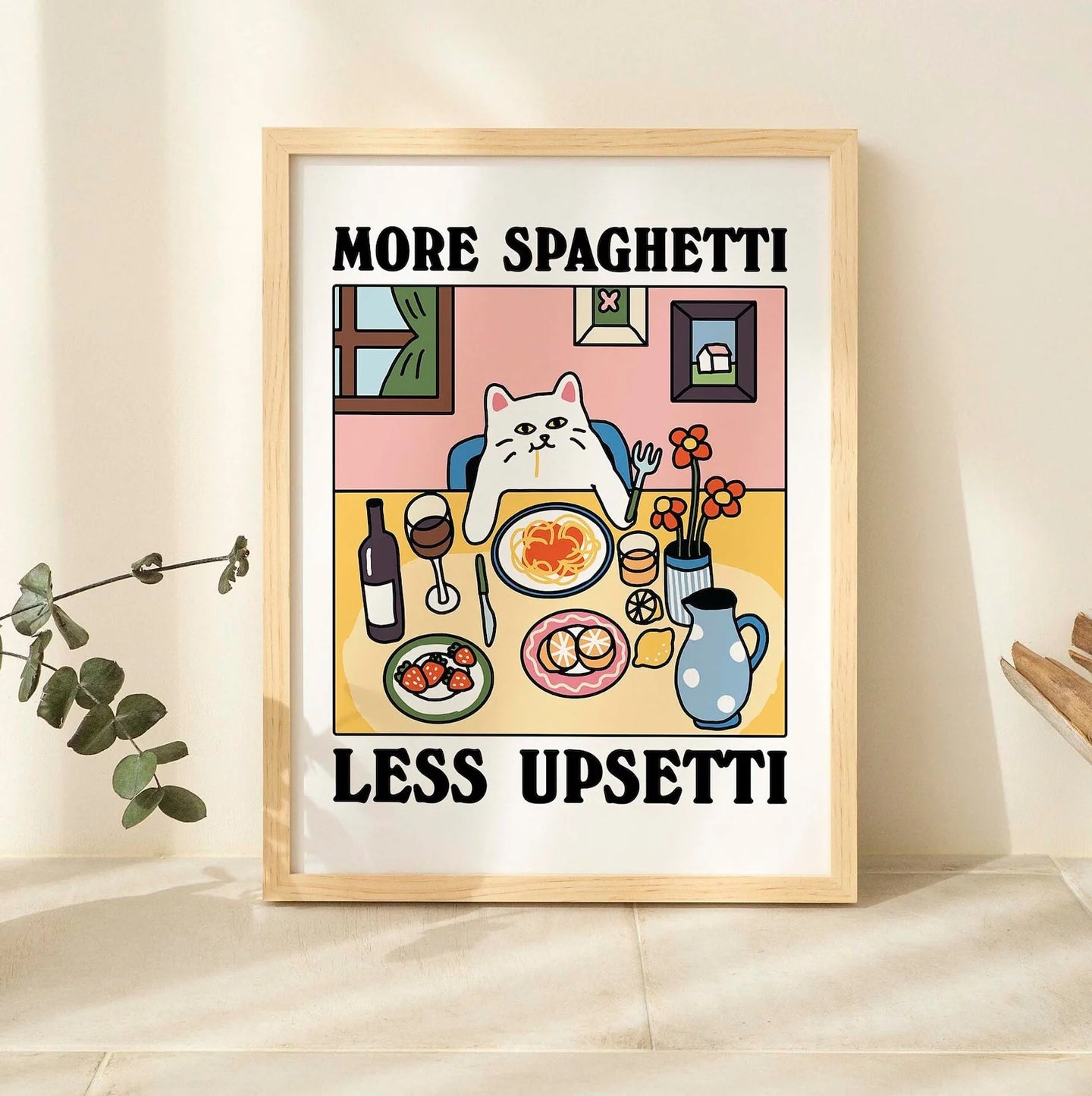 Espresso Cat Coffee Art Print