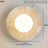 Travertine Glass Dome Wall Sconce
