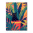 Black Cat in Plant Pot Art Print