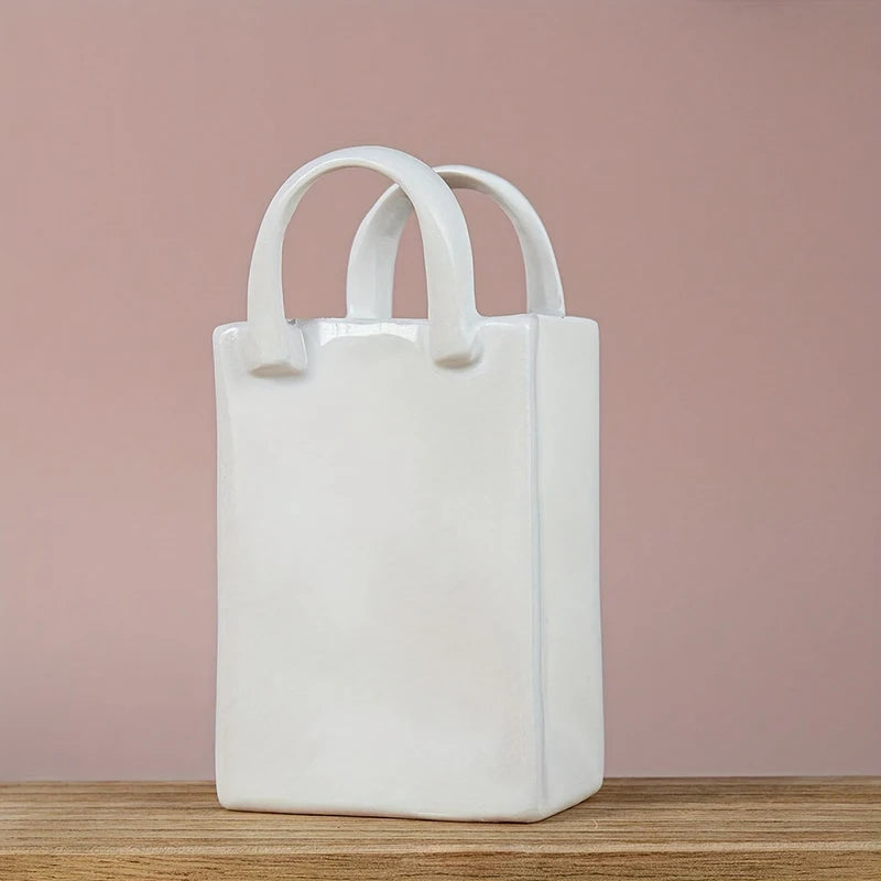 Handbag Shape Ceramic Vase