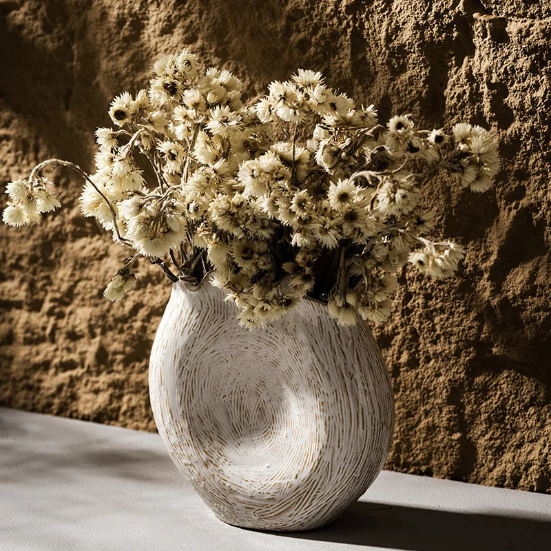 Boho Ceramic Circle Vase