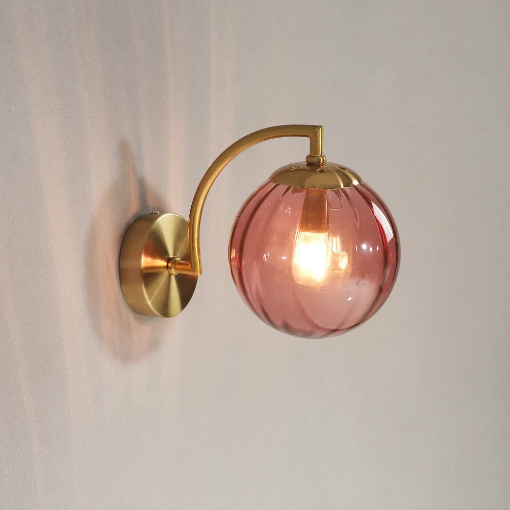 Colorful Glass LED Wall Sconce