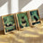 Funny Cat Bathroom Art Print
