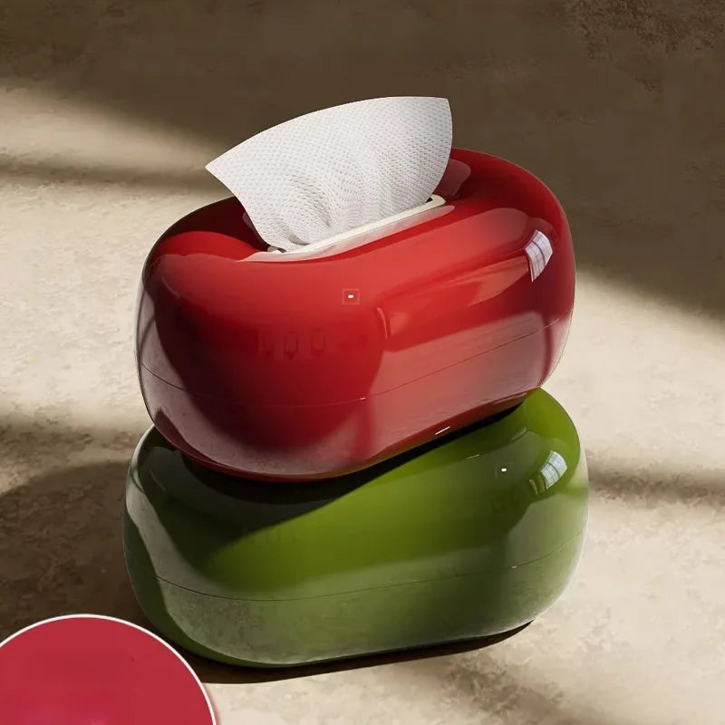 Decorative Oval Pull-Out Tissue Box