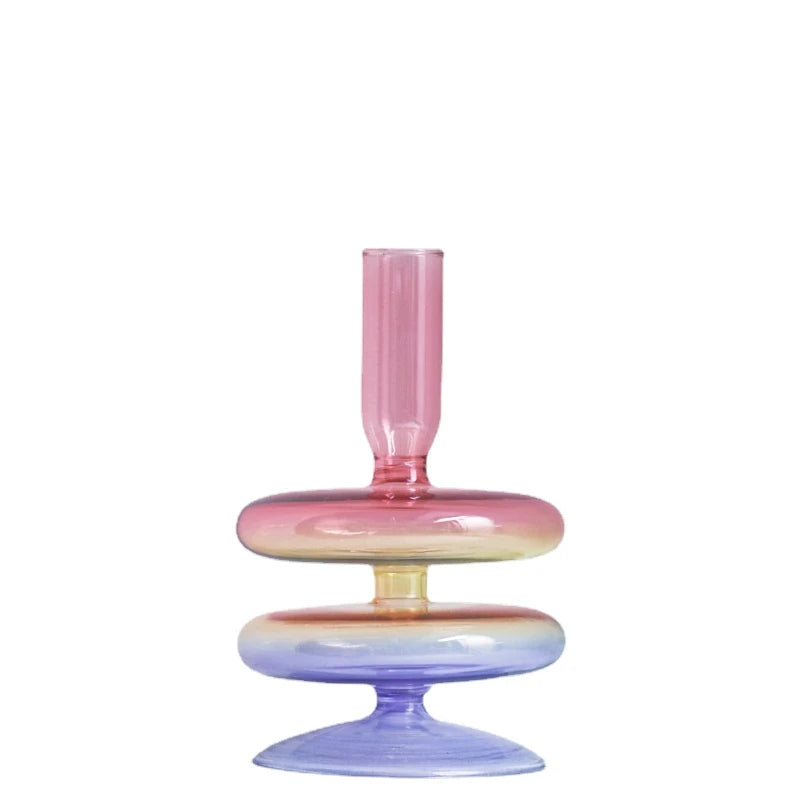 Glass Taper Candle Holder