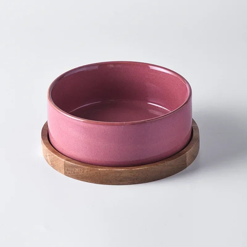 Elevated Ceramic Cat Bowl
