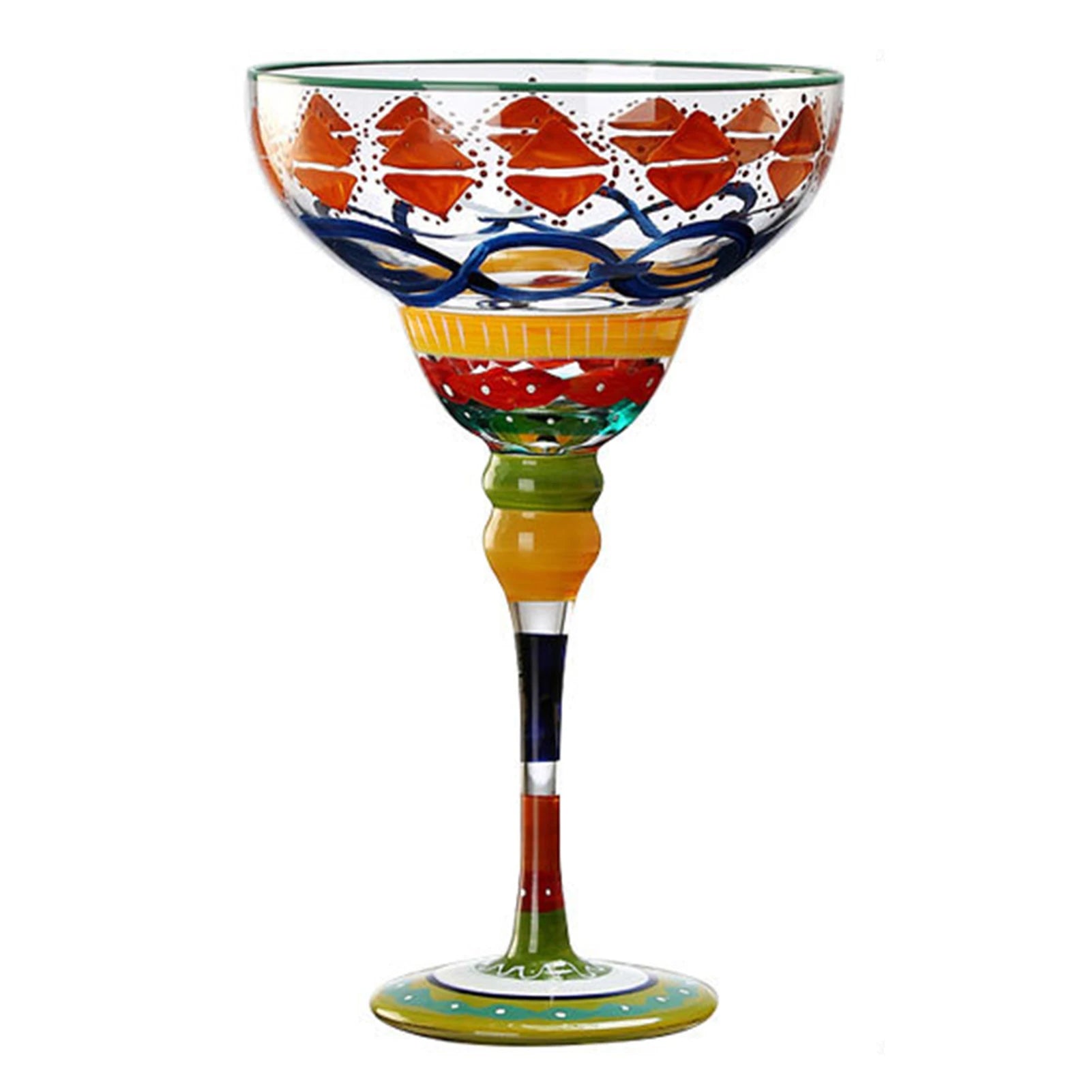 Hand-Painted Margarita Glass