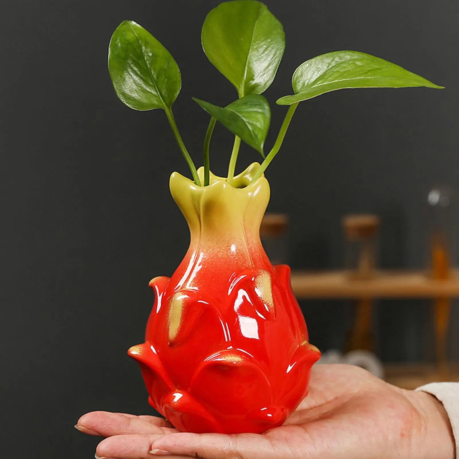 Fruit-Shaped Ceramic Bud Vase