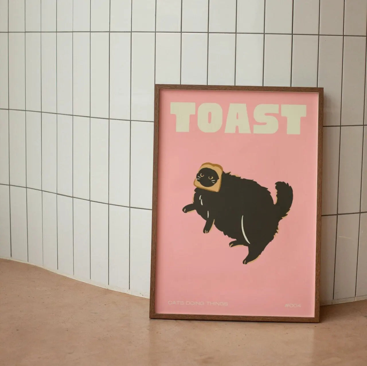 Black Cat Pop Art Print