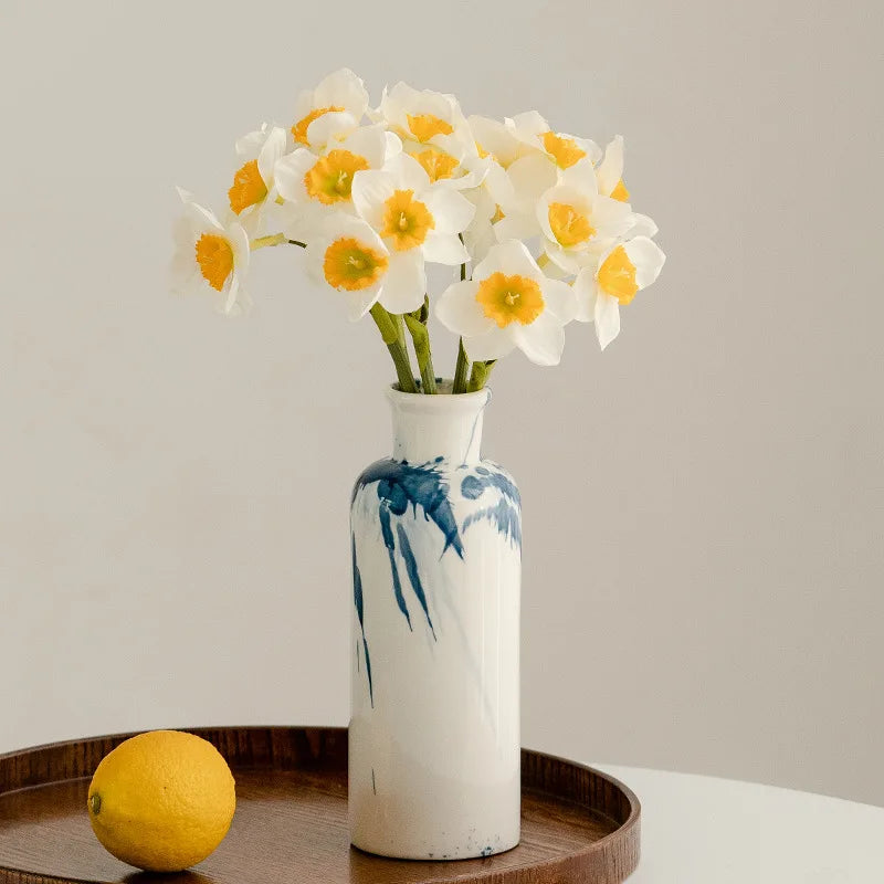 Abstract Ink Splash Ceramic Vase
