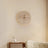 Travertine Clock Wall Sconce