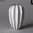 White Geometric Ceramic Art Vase