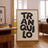 Retro Boho Typography Art Print