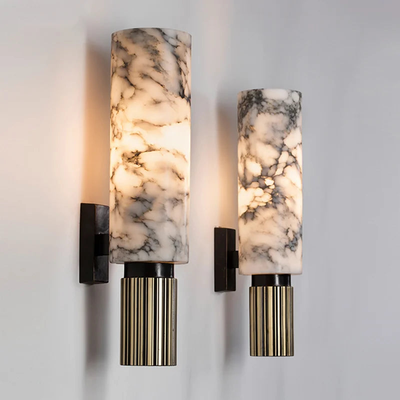 Luxury Natural Marble LED Wall Sconce