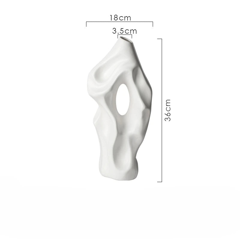 Irregular Minimalist Ceramic Vase