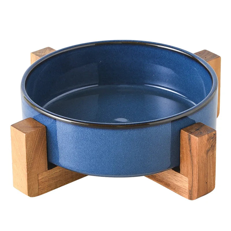 Japanese Kiln Ceramic Cat Bowl