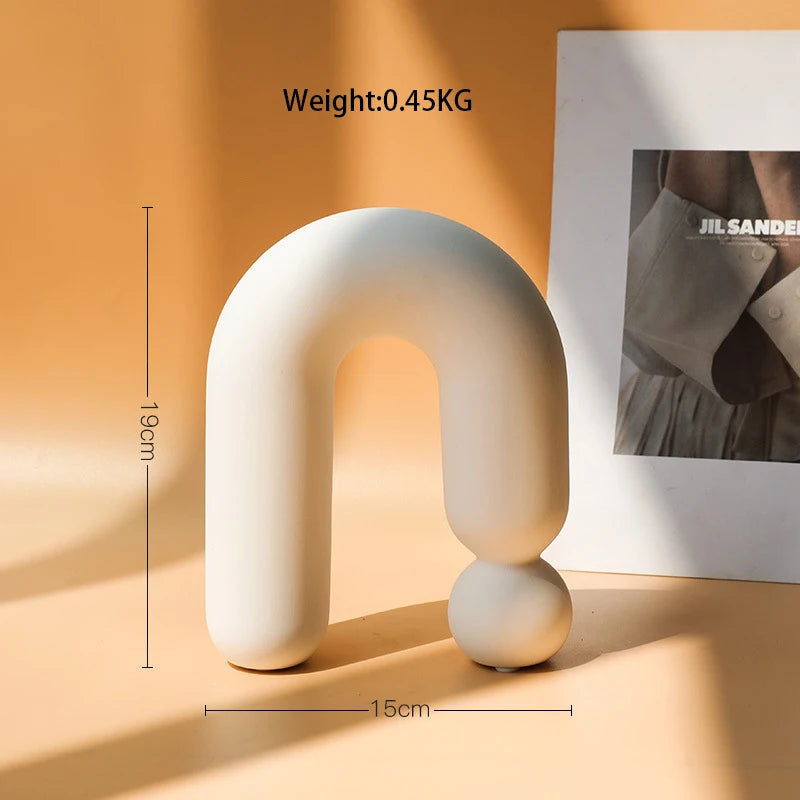 Nordic White Ceramic Vase