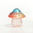 Colorful Mushroom Glass Vase
