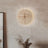 Travertine Clock Wall Sconce