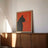 Vintage Black Cat Smoking Art Print