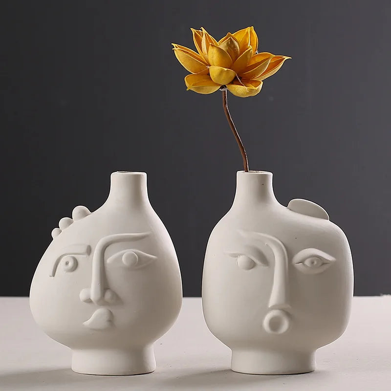 Minimalist Human Form Ceramic Bud Vase