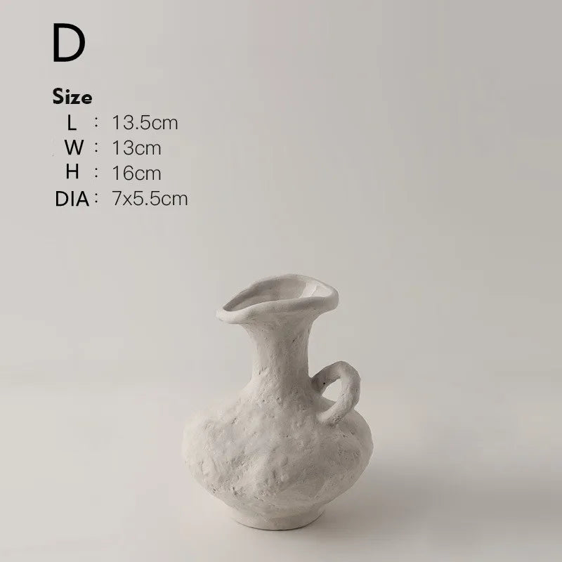 Nordic White Ceramic Hydroponic Vase