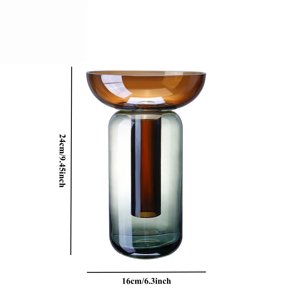 Gradient Glass Stacking Vase