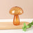 Mushroom Glass Bud Vase