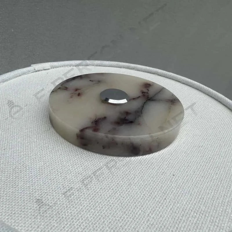 Marble Base Fabric Shade Table Lamp