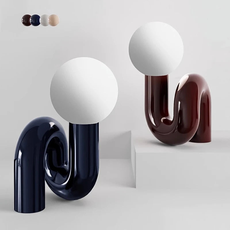 Nordic Glass Globe Desk Lamp