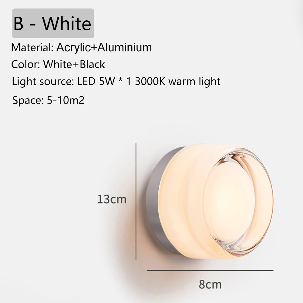 Modern Round Colorful Wall Sconce