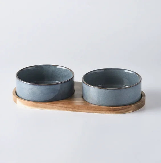 Elevated Ceramic Cat Bowl