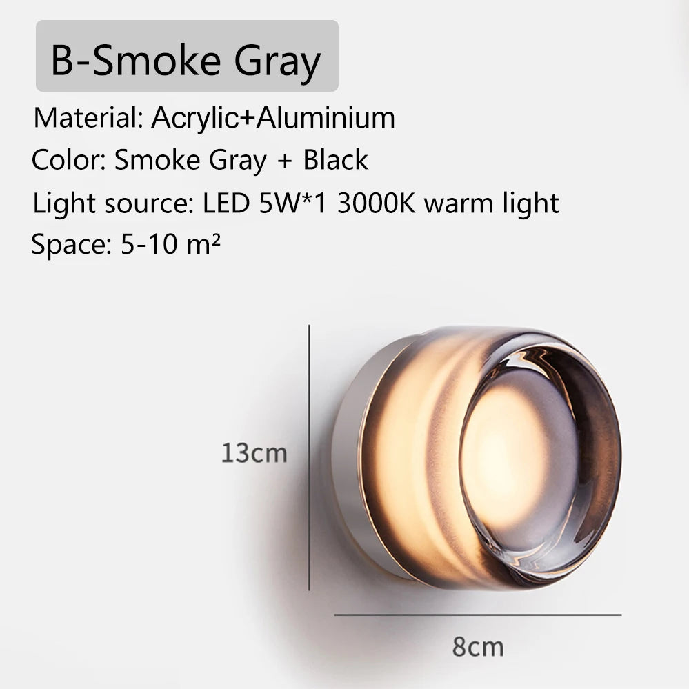 Modern Round Colorful Wall Sconce